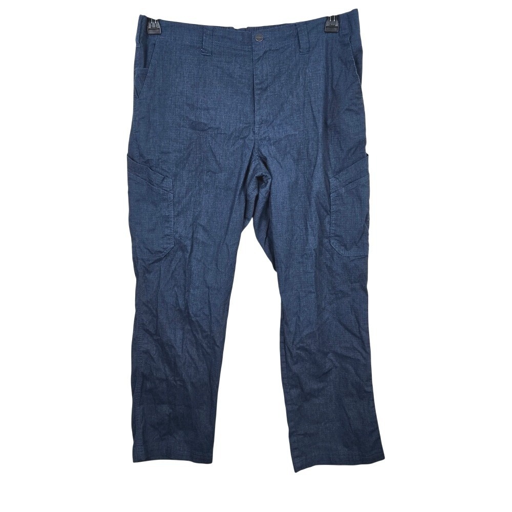 Carhartt Mens Blue Rugged Flex Ripstop Straight Leg Cargo Scrub Pants XL Parapro